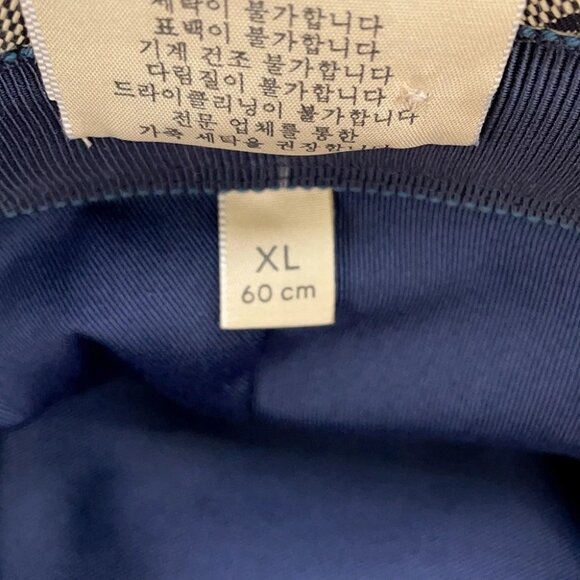 GUCCI GG Canvas bucket hat Size XL Polyester68%/Cotton16%/Nylon16% Beige/Nav... - Picture 7 of 10